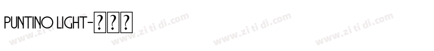 Puntino Light字体转换